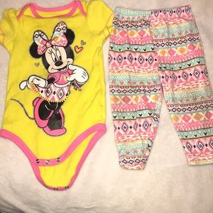 Yellow Minnie Mouse set